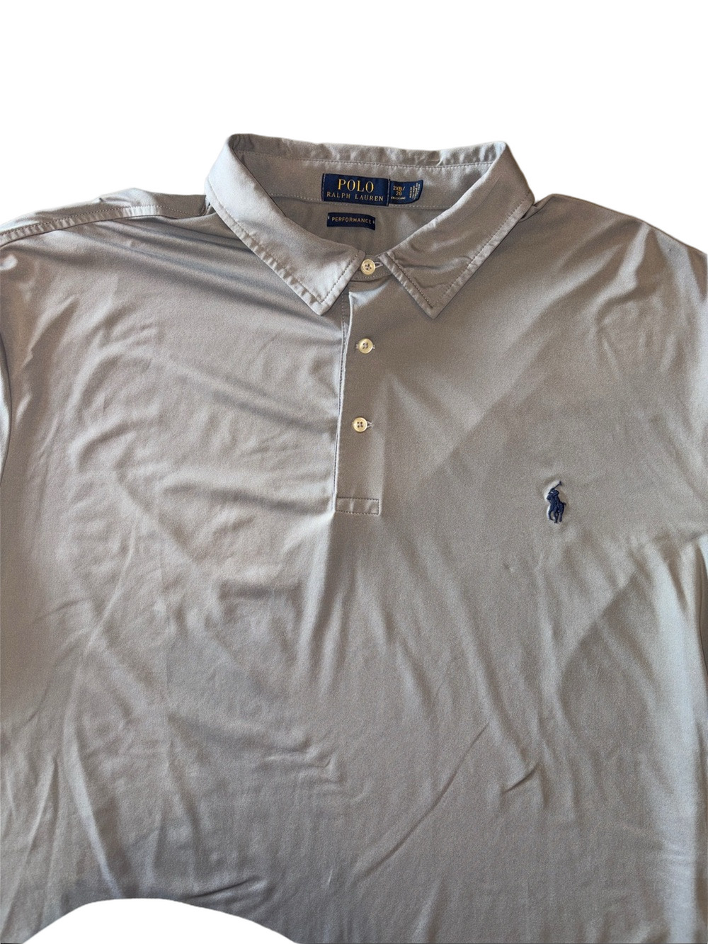 Polo Ralph Lauren Performance Polo Shirt Men’s 2XB Big Tall Gray Golf Casual